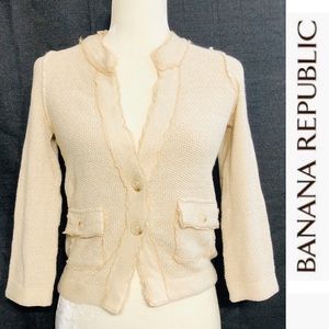 BANANA REPUBLIC WOMENS TOP CARDIGAN